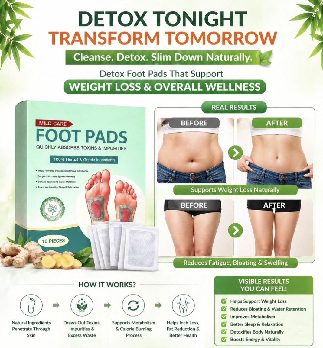 Premium Natural Detox Foot Patches For Weight Loss & Overall Wellness